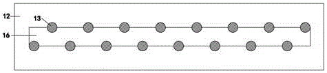 Elastic drainage pipeline punching die