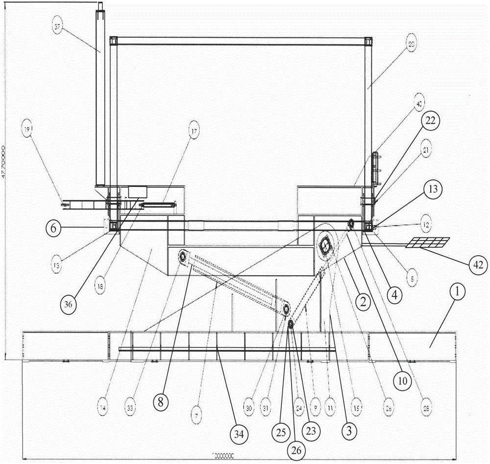 Container overturning reminding lifting tool based on solar energy