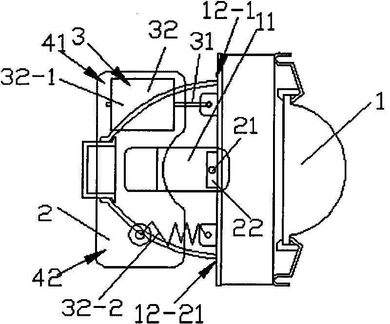 Vehicle moving-magnet follow-up steering headlight system