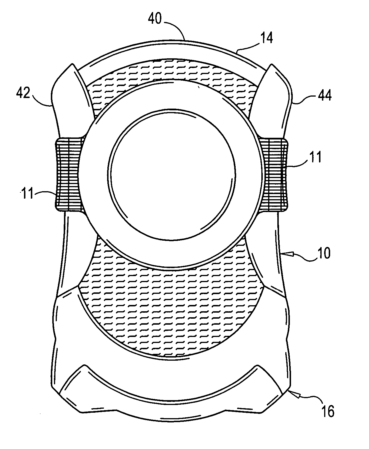 Carrying case for cell phone or other device with protective end cap and cushioning