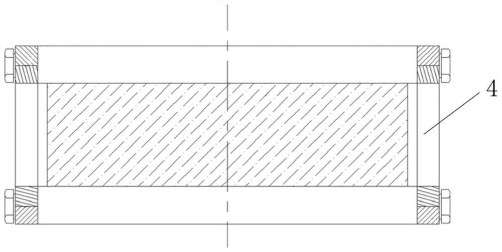 Hydrogen fuel cell stack structure