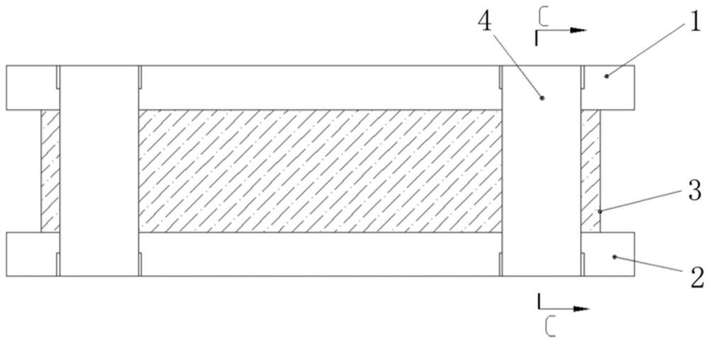 Hydrogen fuel cell stack structure