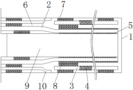 Sealing device for dust-removing bag