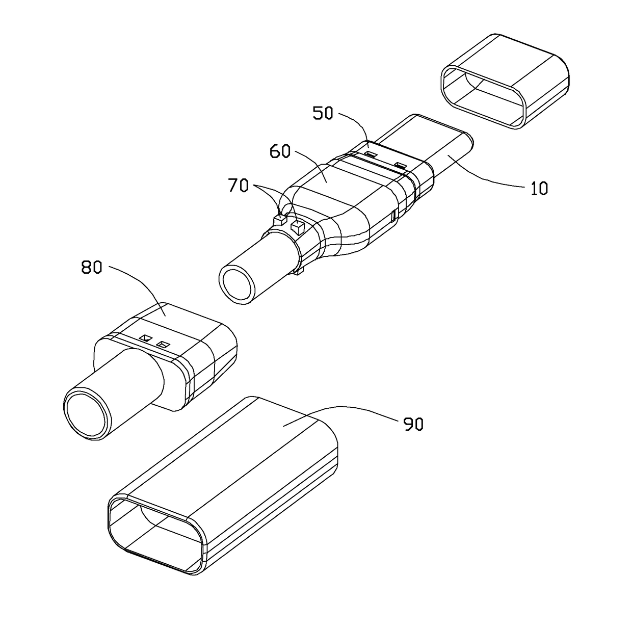 Manufacturing method of a cable connector assembly