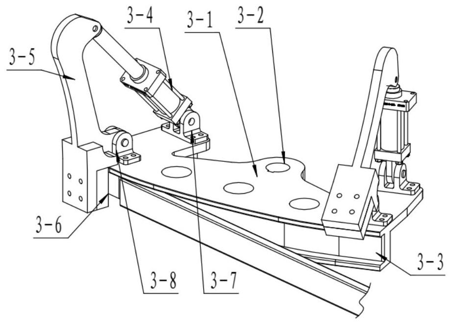 Tubular beam composite radius bending forming device