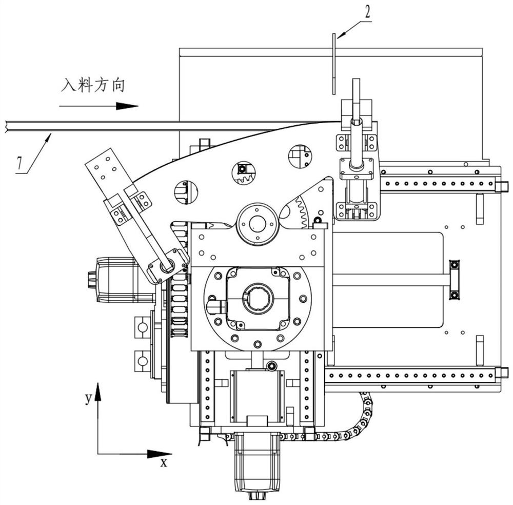 Tubular beam composite radius bending forming device