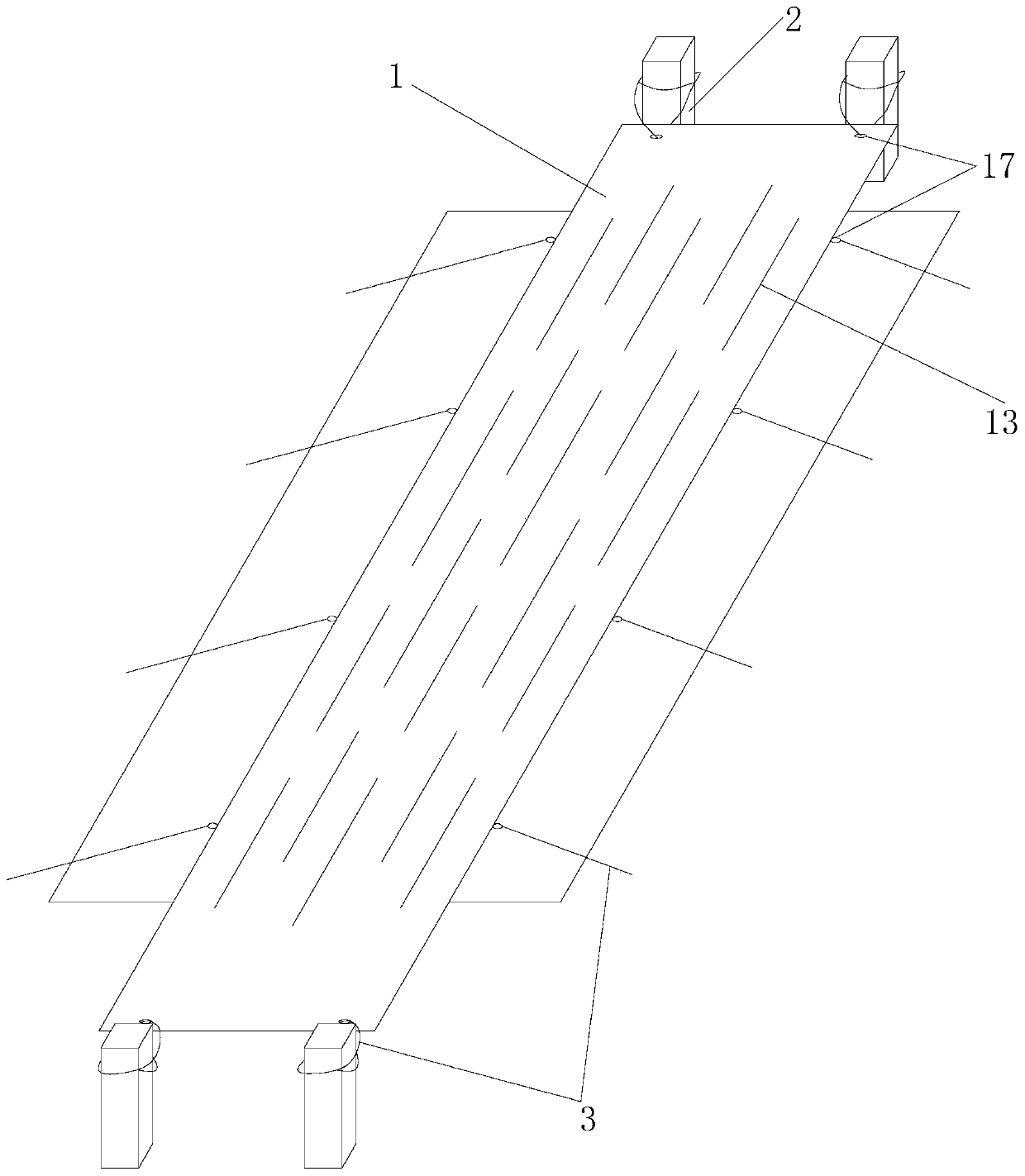 Aquaculture pond temperature adjusting floating membrane device and preparing method