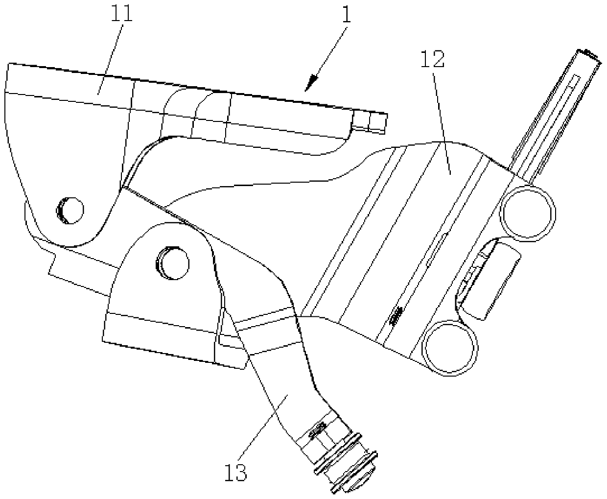 Middle support applied to automobile electric sliding door system