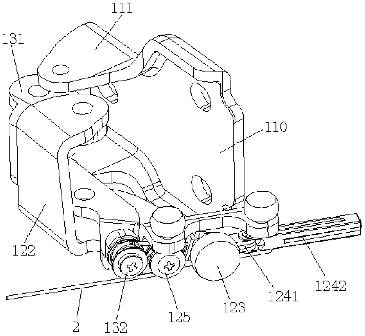 Middle support applied to automobile electric sliding door system