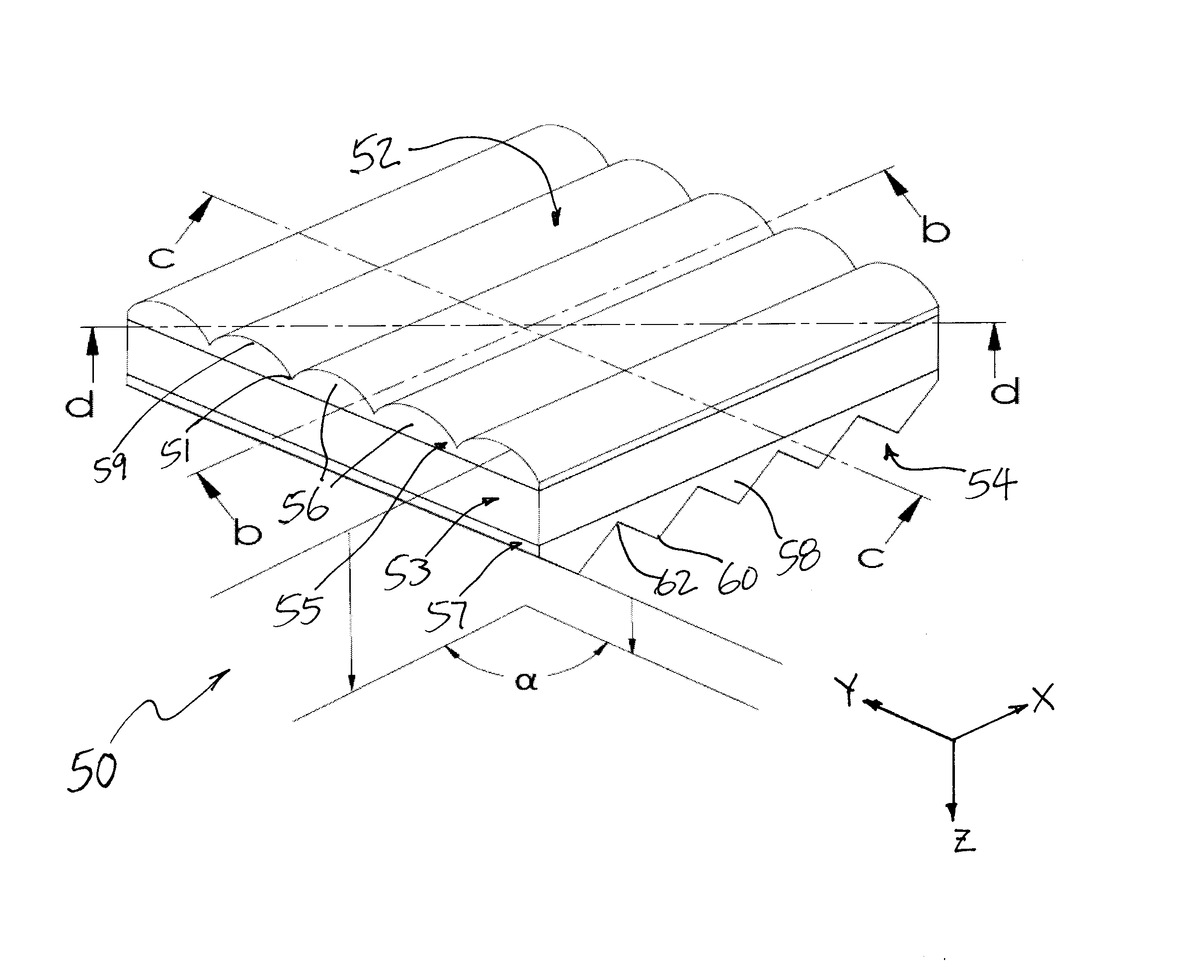 Optical substrates having light collimating and diffusion structures