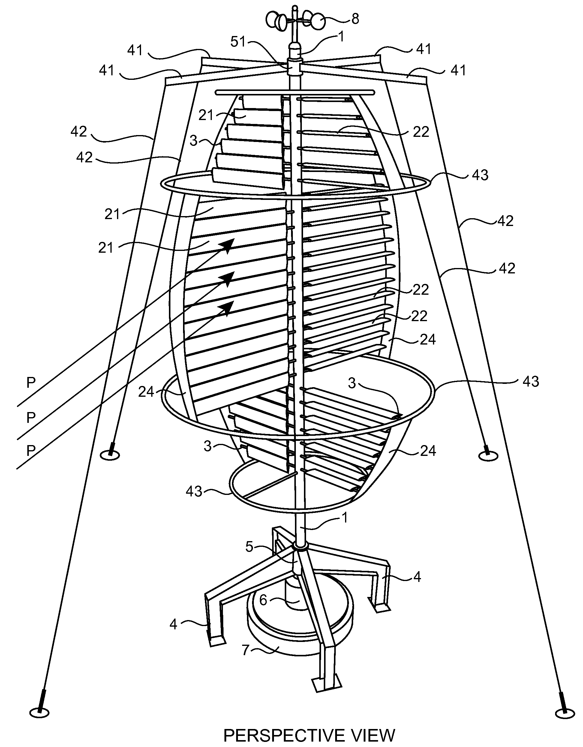 Vertical axis sail-type windmill power transfer device