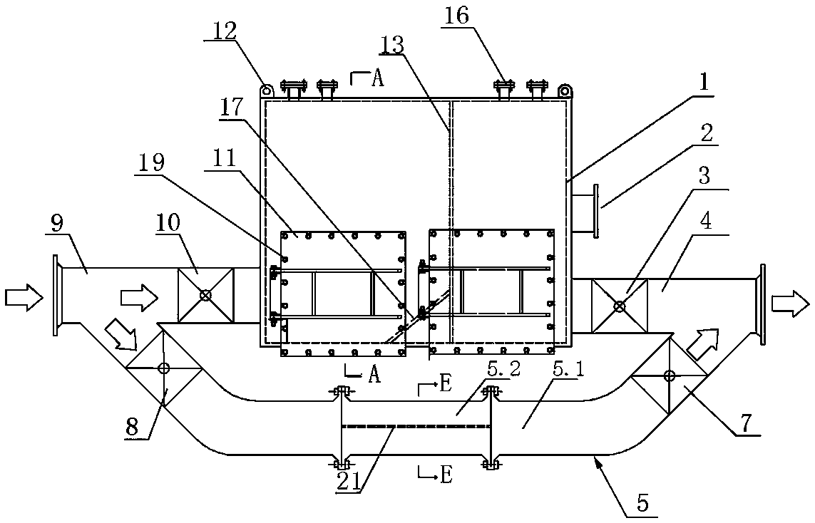 Quarrying box device for slurry-balancing shield machine and construction method of quarrying box device