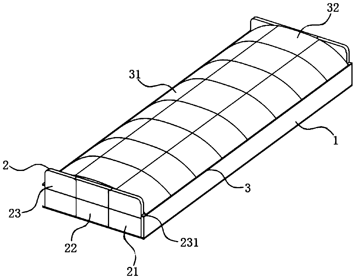 Protective cover based on reducing CT inspection radioactive radiation, and using method thereof