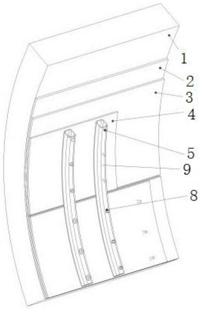 Reinforcing protection treatment method for tunnel lining defects