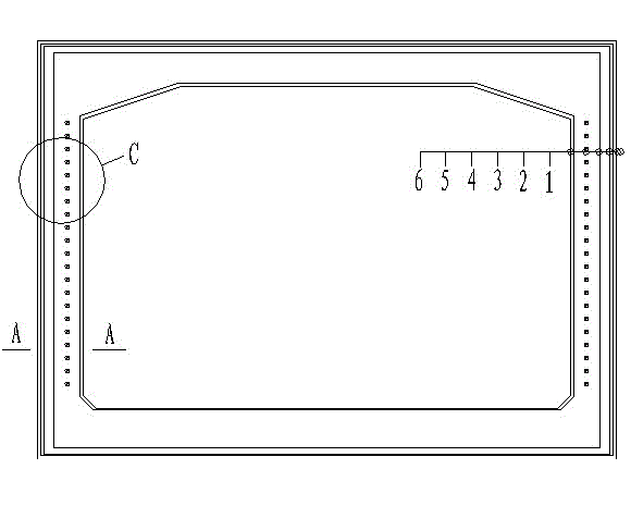 Induced crack structure of frame bridge