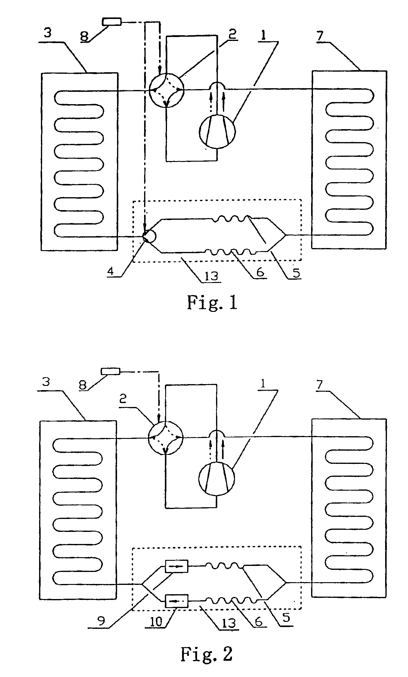 Air-conditioner with both cooling and warming functions