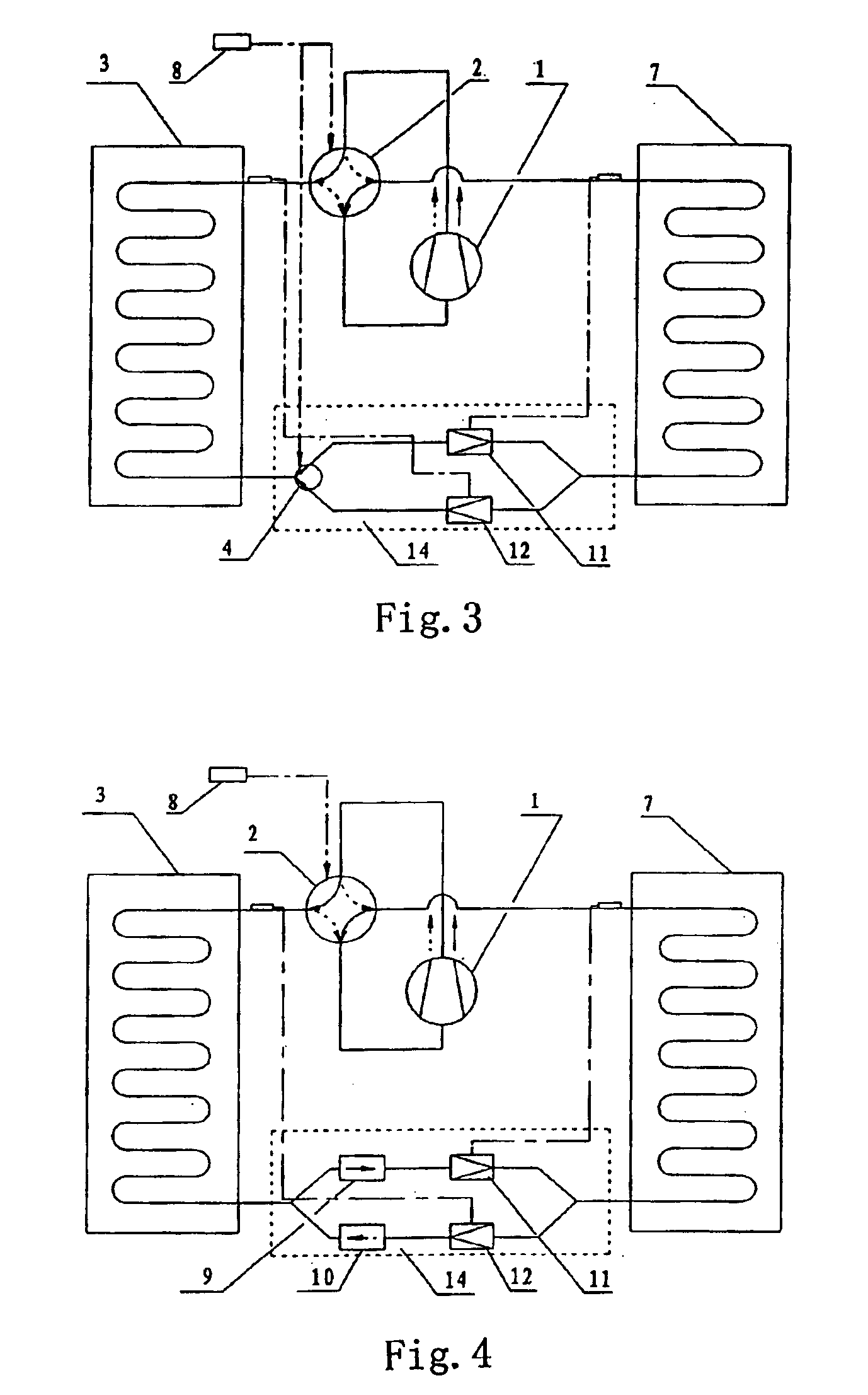 Air-conditioner with both cooling and warming functions