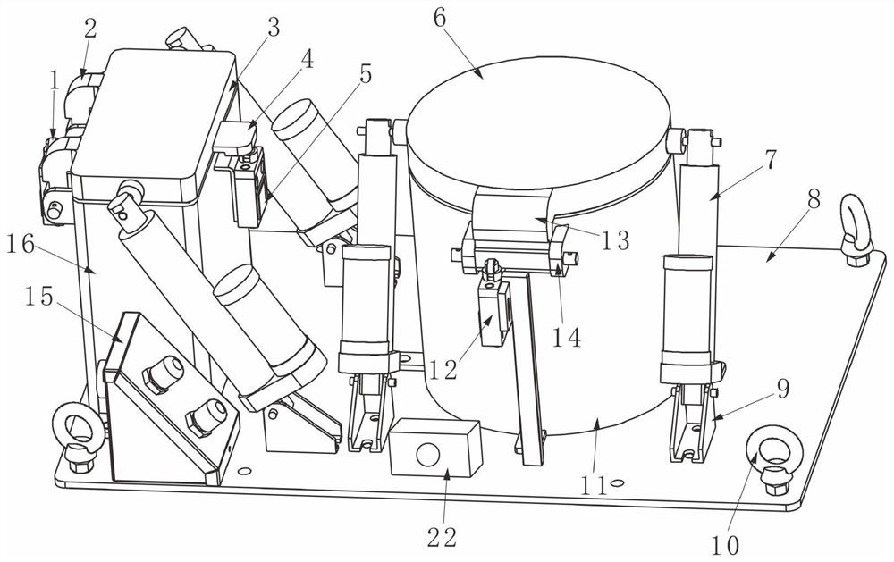 Nuclear biochemical sampling device and sampling method