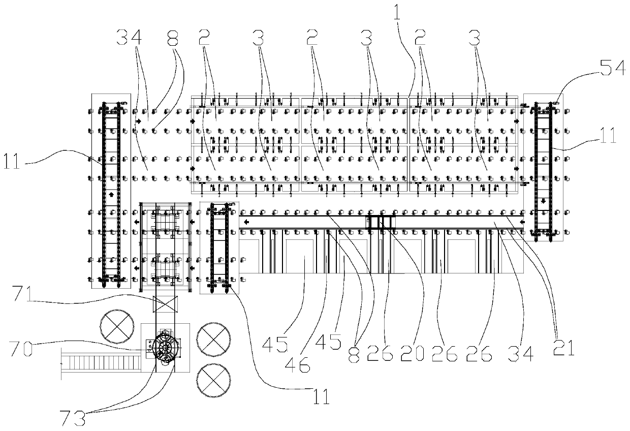 Combined three-dimensional curing kiln concrete member production line and using method thereof