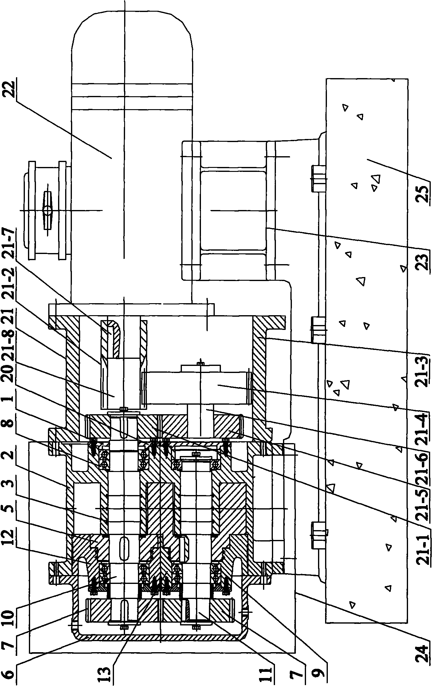 Gather and delivery pump set for thick oil containing sand