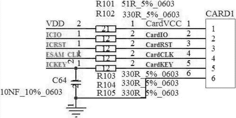 Electric energy meter with CPU card seat