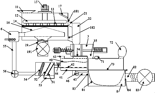 Comprehensive treatment device for bird feces