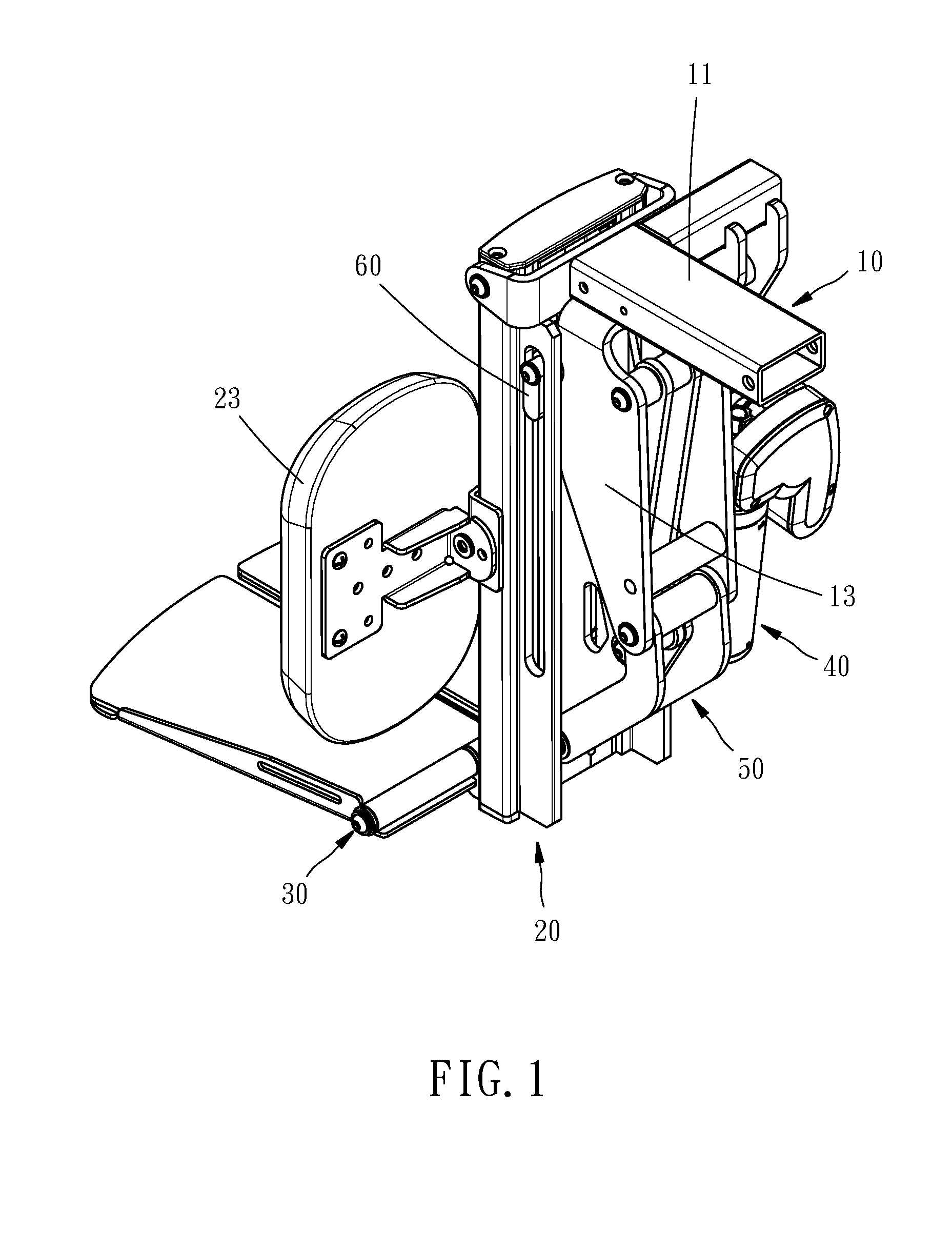 Leg rest device of power vehicle