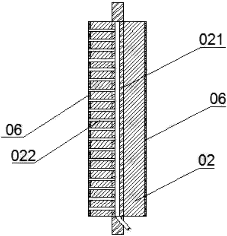 Exhausting device used for improving exhausting quality of packaging bag