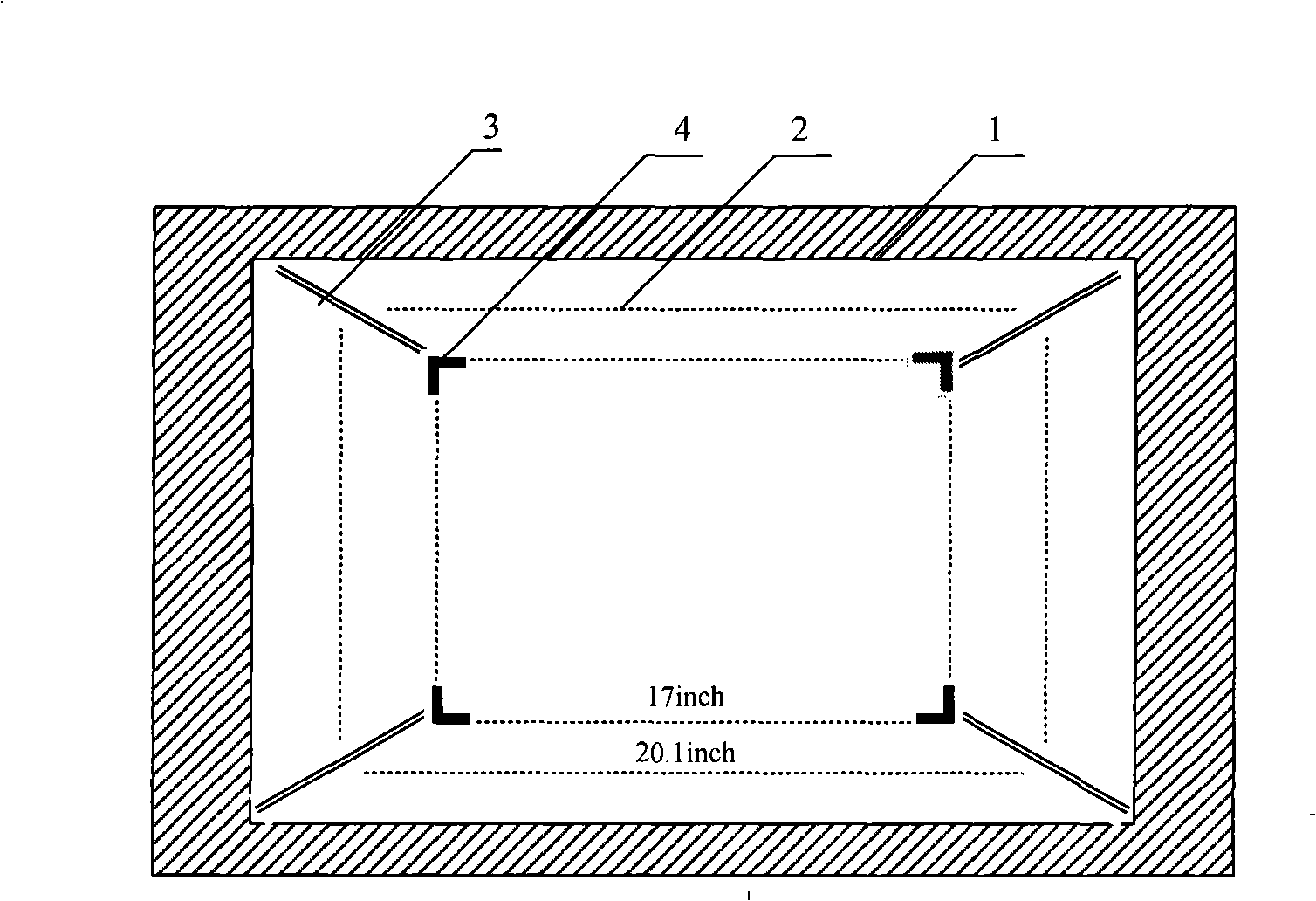 Backlight detecting mold