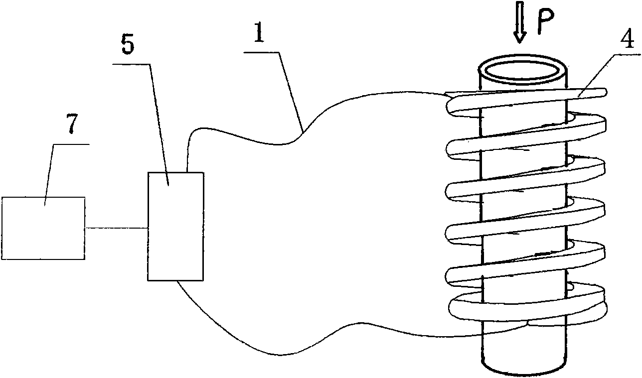 Optical fiber type non-invasive pipeline pressure sensor