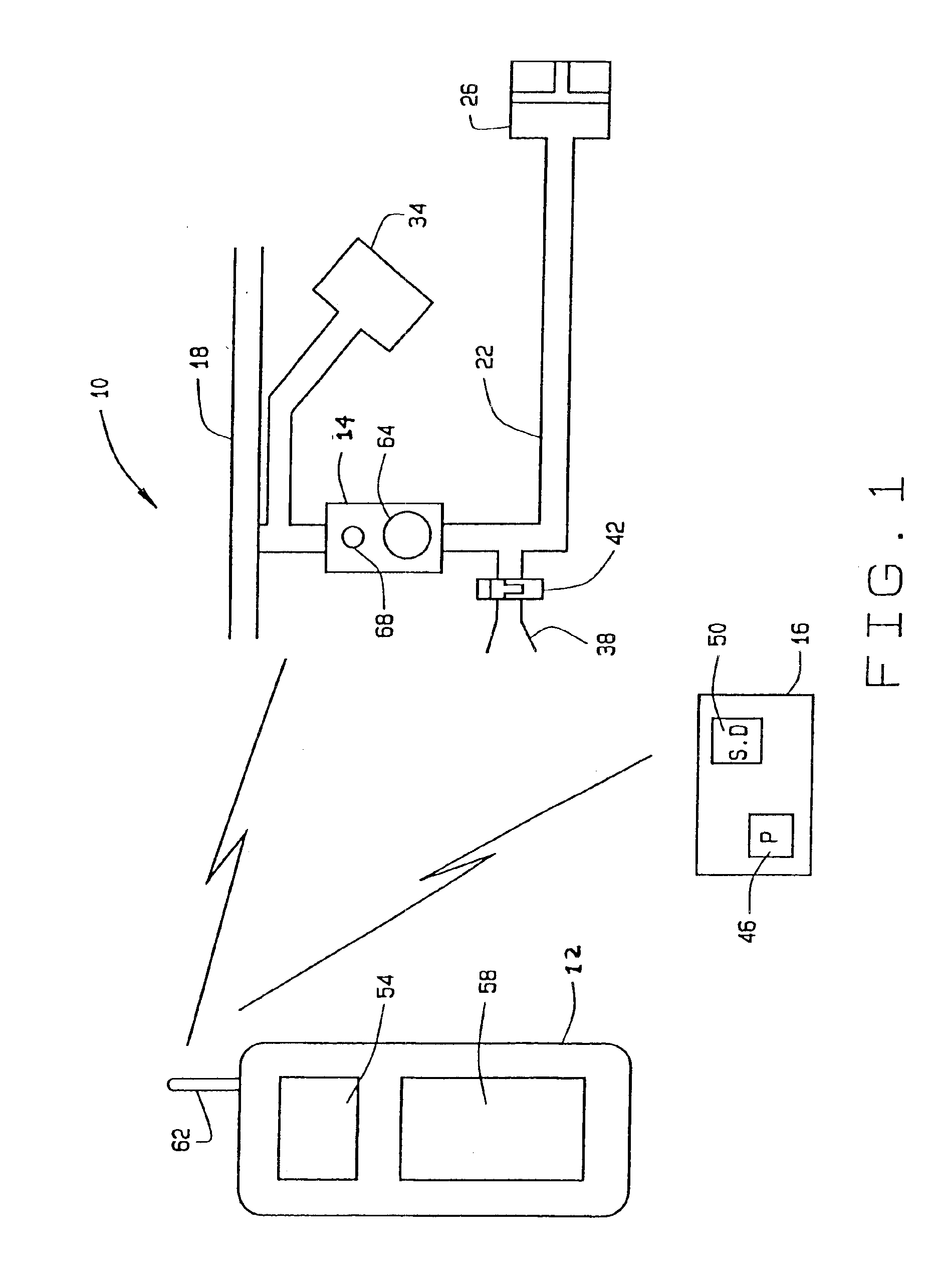 Brake system diagnostic using a hand-held radio device