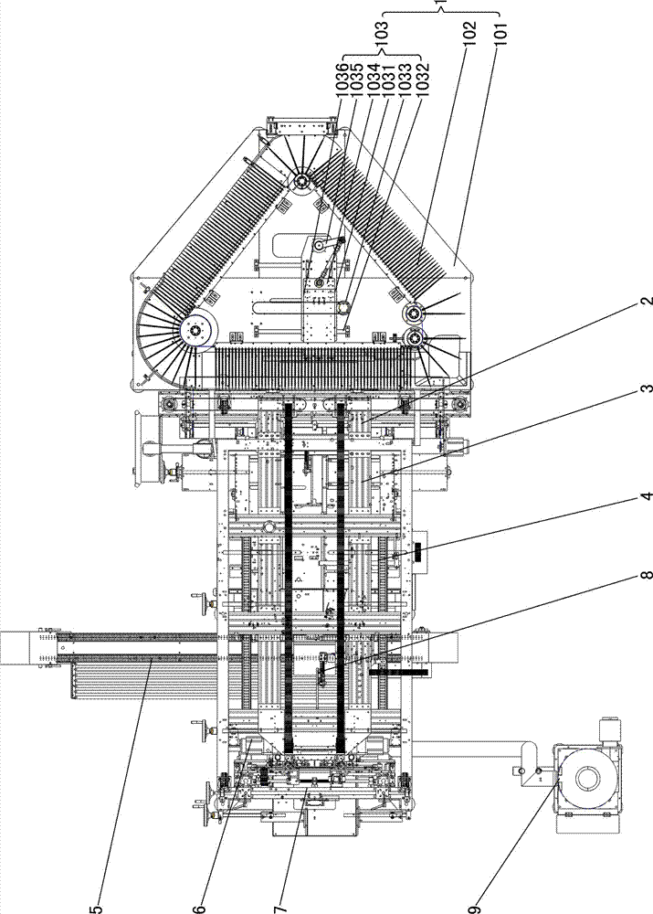 Full-automatic paper diaper packaging production line