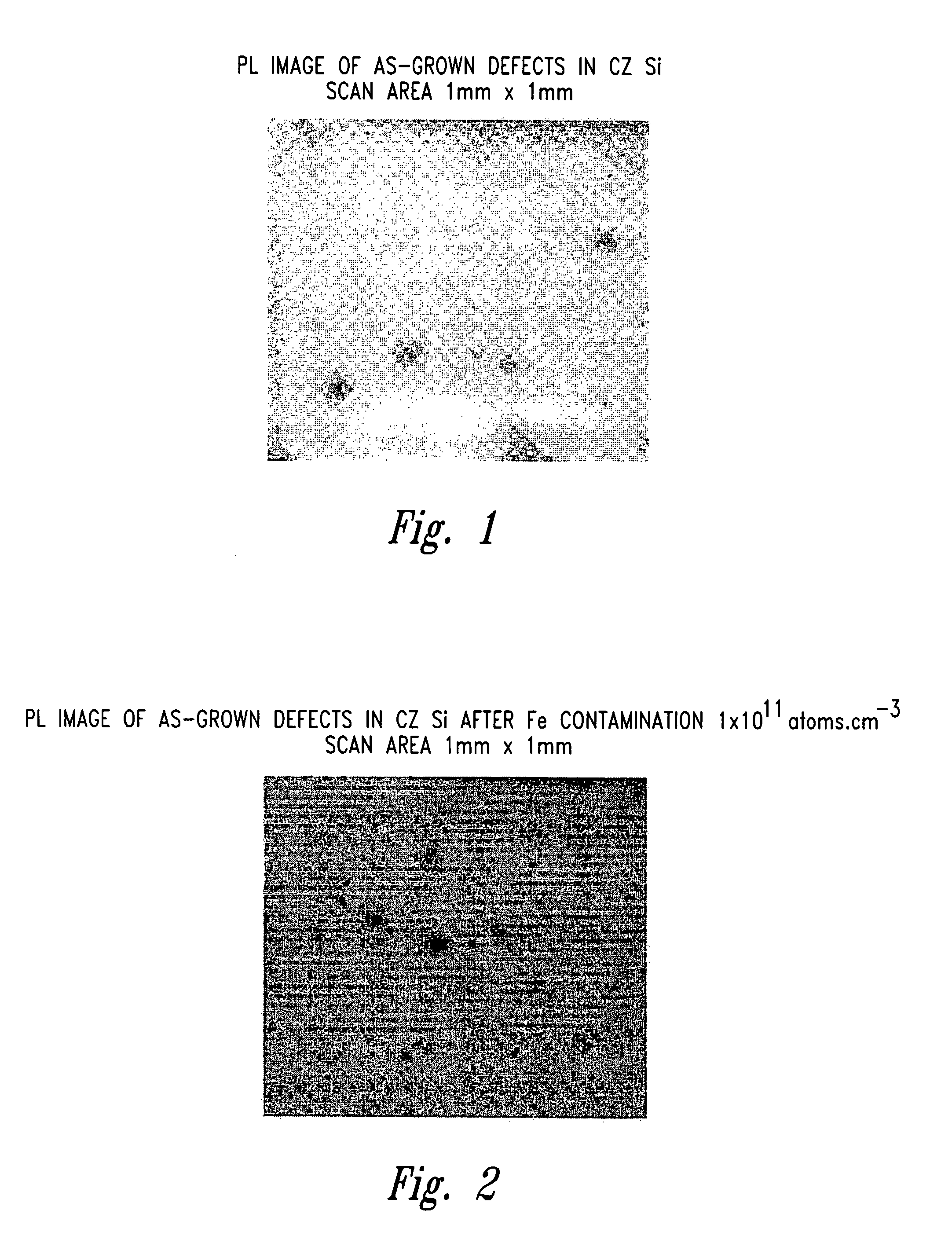 Micro defects in semi-conductors