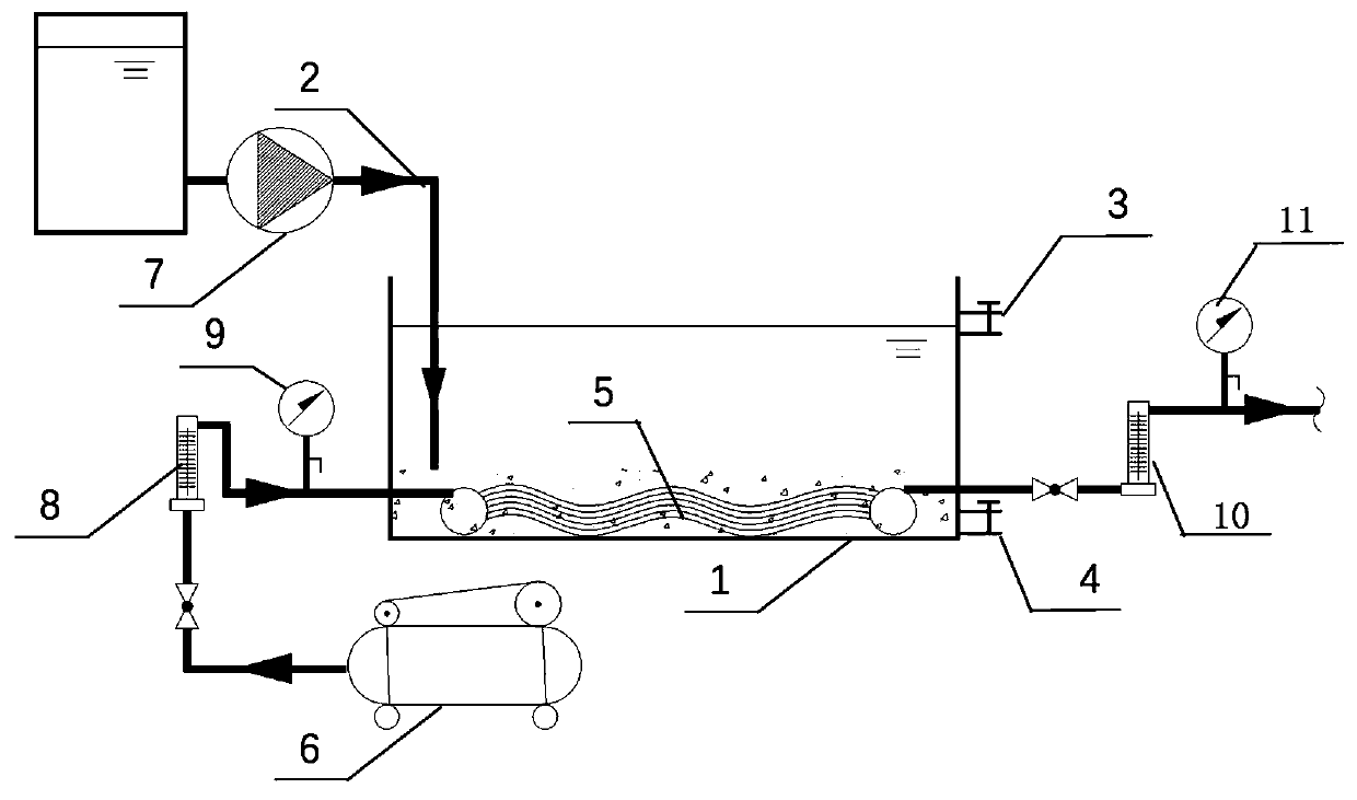 Membrane aerated biofilm micro-aerobic sludge bed process and wastewater treatment method thereof