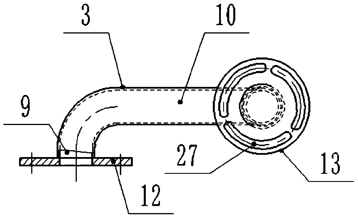 A diversion device for aluminum ingot turning and melting furnace