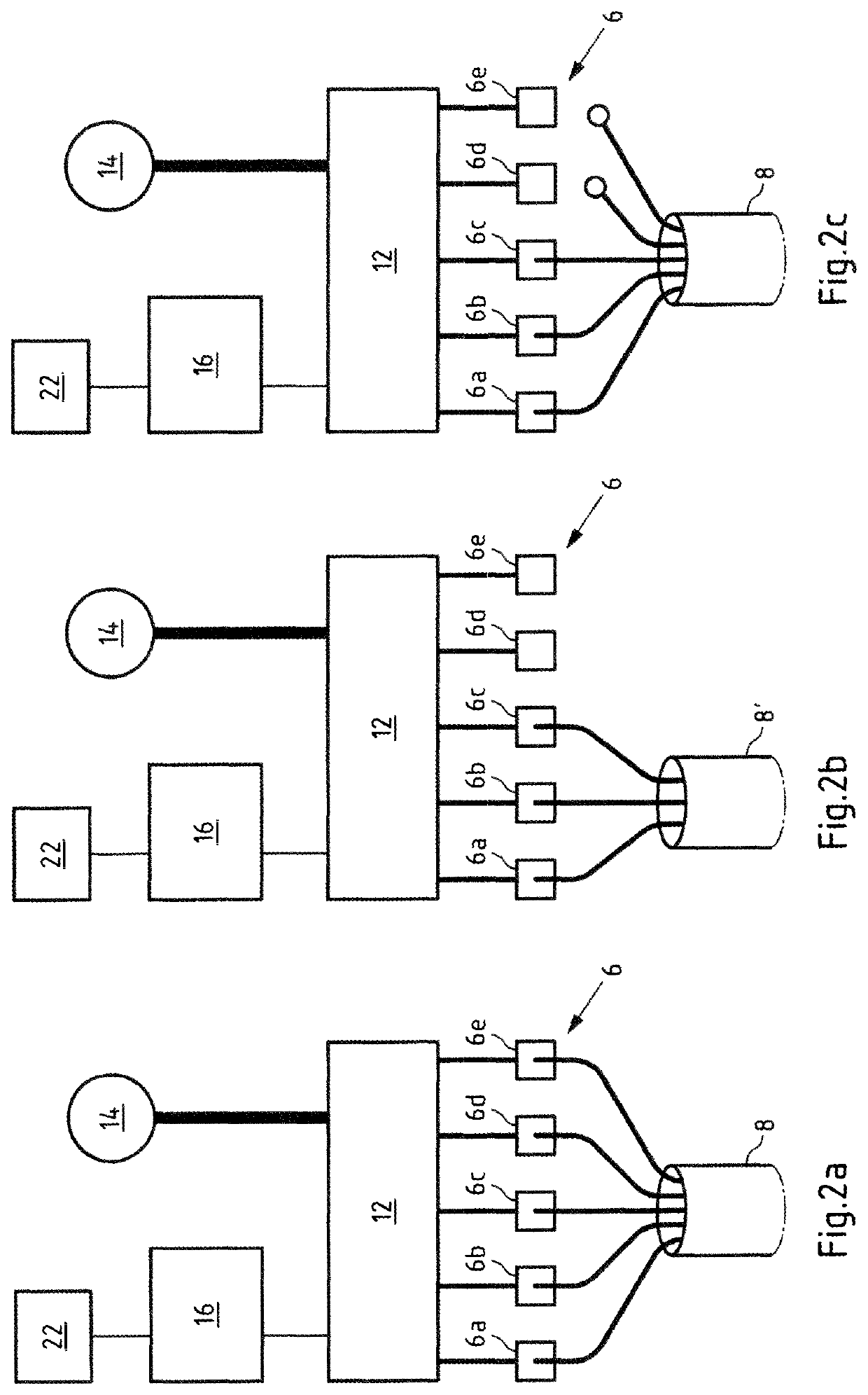 Charging station with automatic grid identification and method for the control thereof