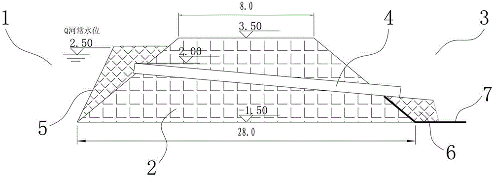 Construction method of water diversion in inland river project