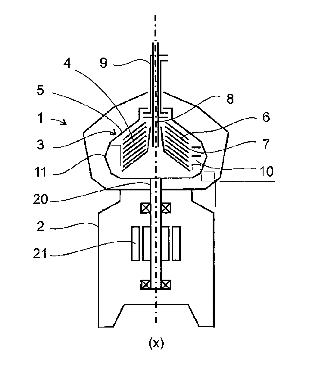 Centrifugal separator with Anti-fouling properties