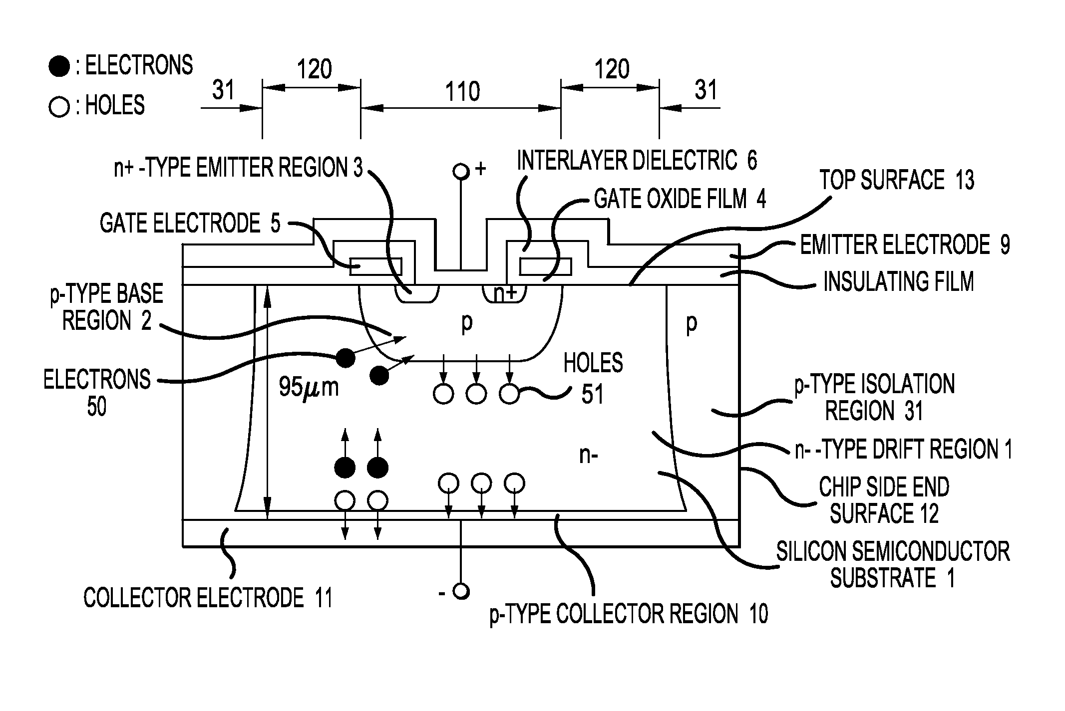 Reverse blocking mos semiconductor device and manufacturing method thereof