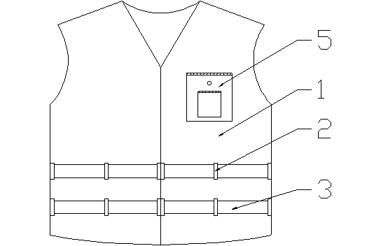 Warning garment with high color degree