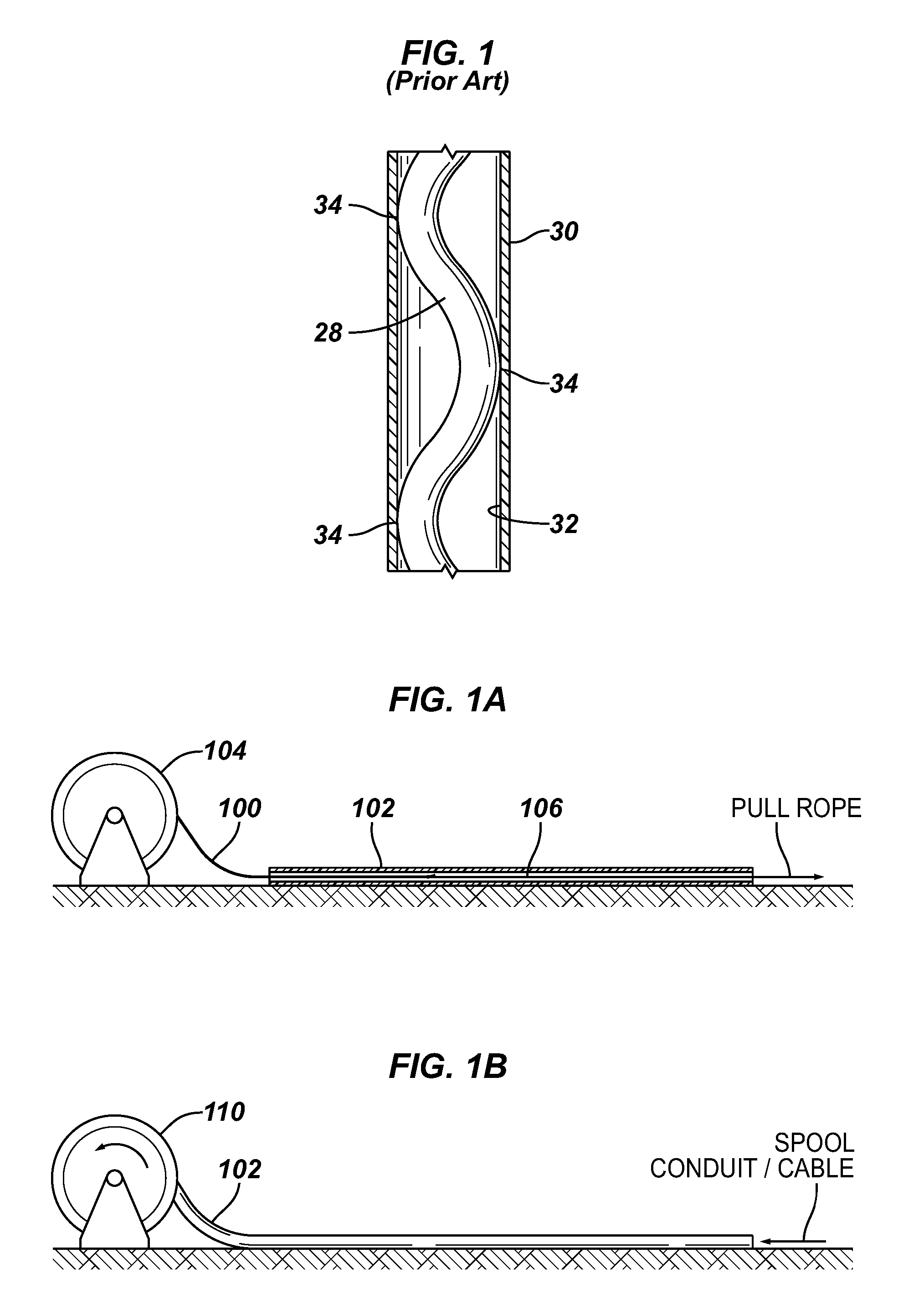 A Conduit Having a Cable Therein