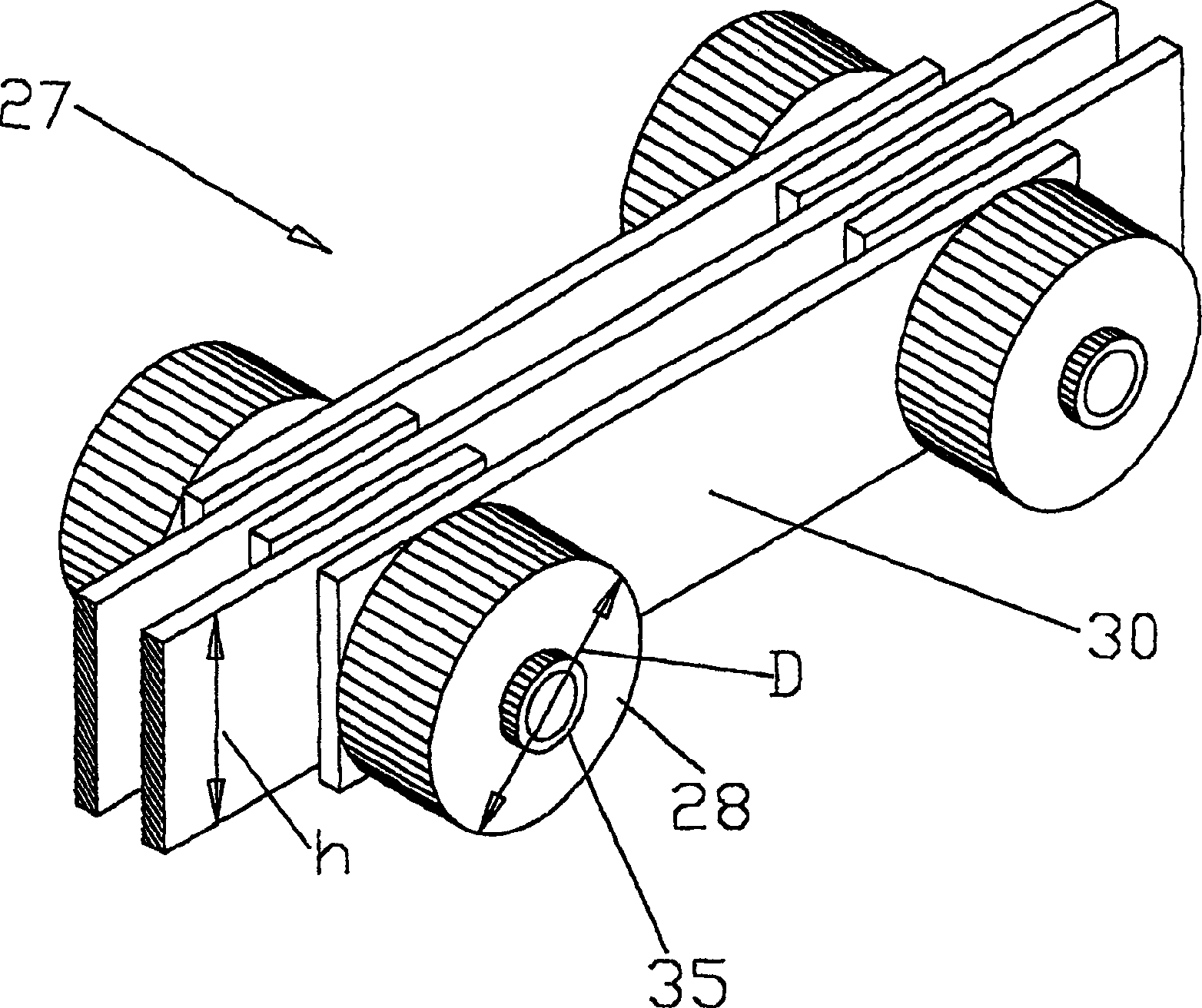 Device for sintering shaped body