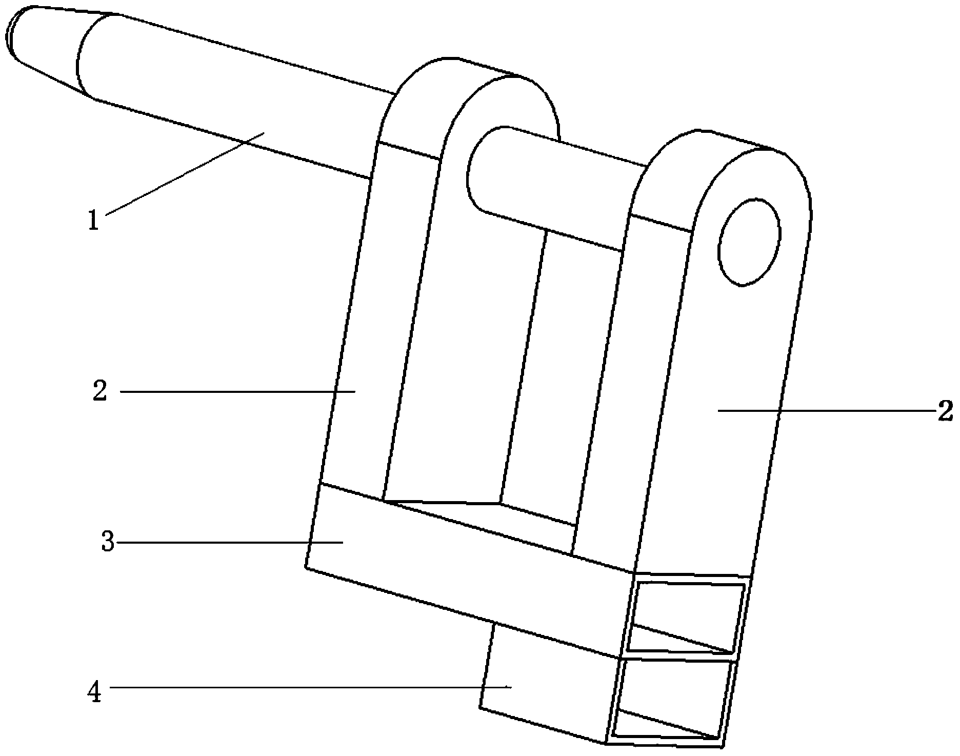 Quick truck loading auxiliary tool for right three-wheeled motorcycle transportation