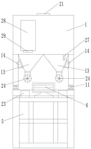 Horizontal cement slurry stirring system