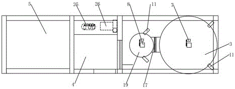 Horizontal cement slurry stirring system