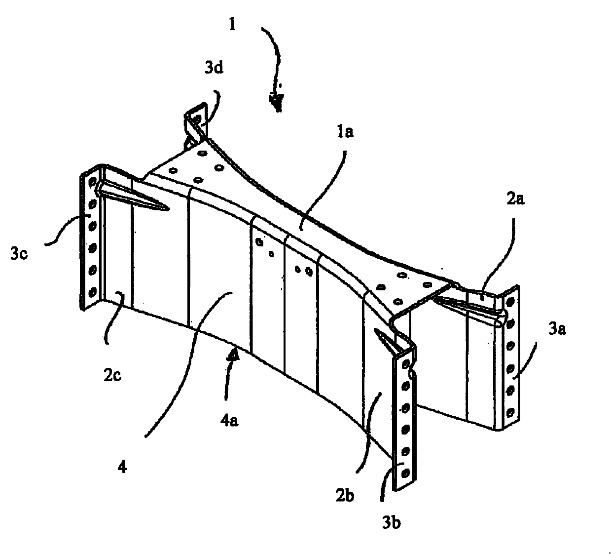 Method for obtaining a stiffening cross member for a vehicle frame and cross member obtained with such method