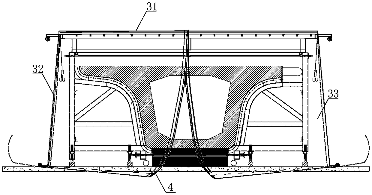 Prefabricated beam steam curing shed and construction method thereof