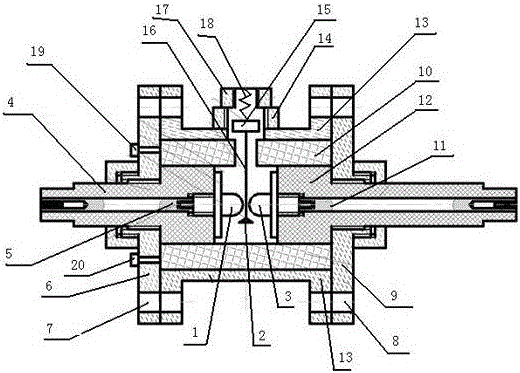 Electric control distance-adjusting type gas spark switch used for electromagnetic pulse simulator