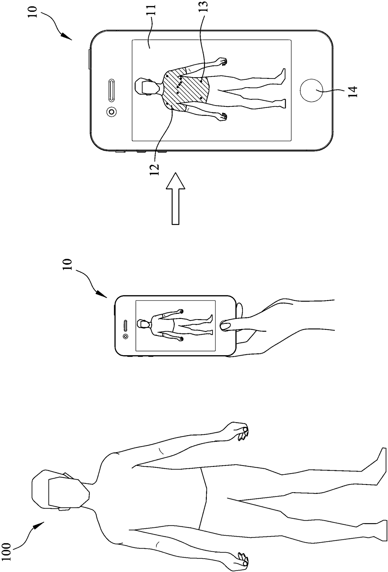 Electrocardiogram electrode positioning assistive device and method for locating electrocardiogram patch position by assistive device