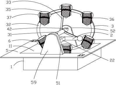 Hot pot with rotating structure